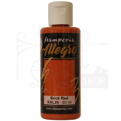 Farba akrylowa Allegro Brick red ceglasty 60ml KAL20 Stamperia