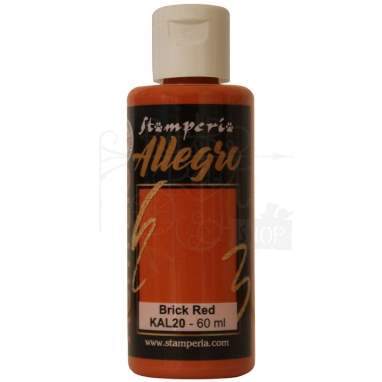 Farba akrylowa Allegro Brick red ceglasty 60ml KAL20 Stamperia