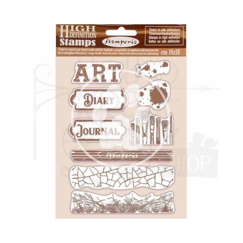 Stempel gumowy kauczukowy 14x18cm Atelier des Arts WTKCC199 Stamperia