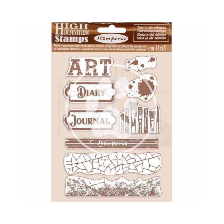 Stempel gumowy kauczukowy 14x18cm Atelier des Arts WTKCC199 Stamperia