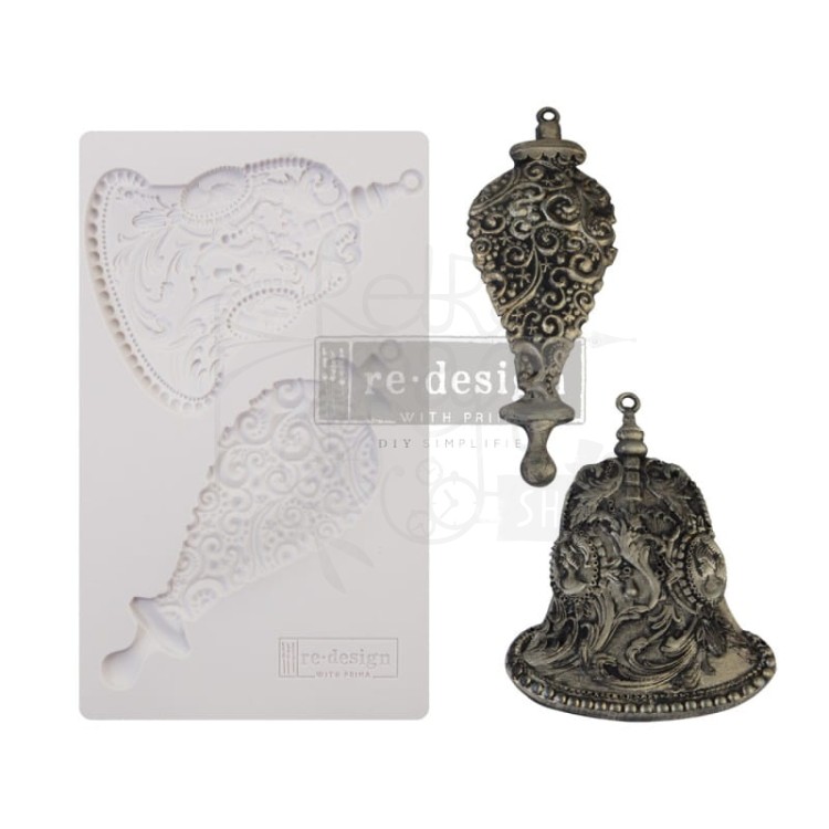 Foremka silikonowa 20x13 Silver bells Redesign 646141 Prima