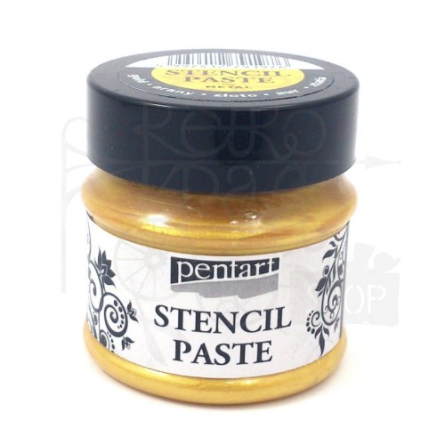 Pasta do szablonów 50ml metaliczna złota 29407 Pentart