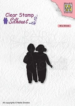 Stempel akrylowy Przyjaciele - dzieci SIL075 Nellie's Choice