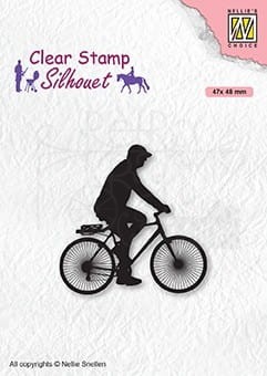 Stempel akrylowy Rowerzysta Nellie's Choice