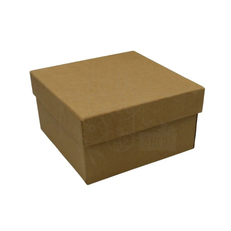 Pudełko kwadratowe kartonowe kraft 6.5cm