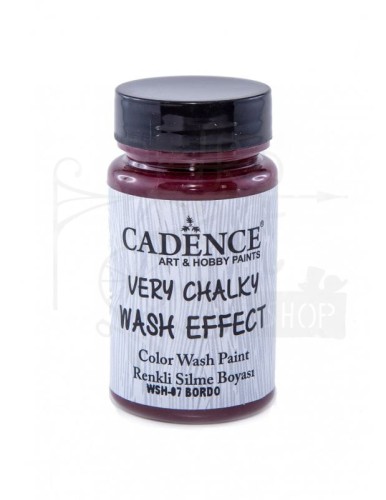 Farba kredowa Wash Effect bordowy 90ml WSH07 Cadence