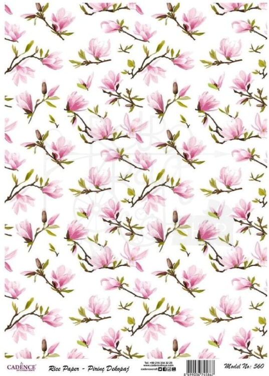 Papier ryżowy A4 Magnolia PR0560 Cadence