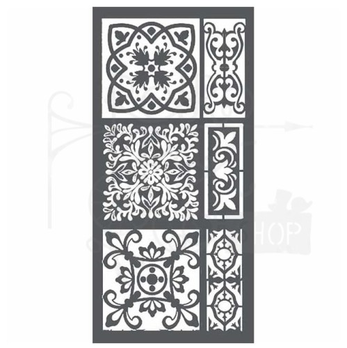 Szablon maska 12x25cm Azulejo KSTDL20 Stamperia