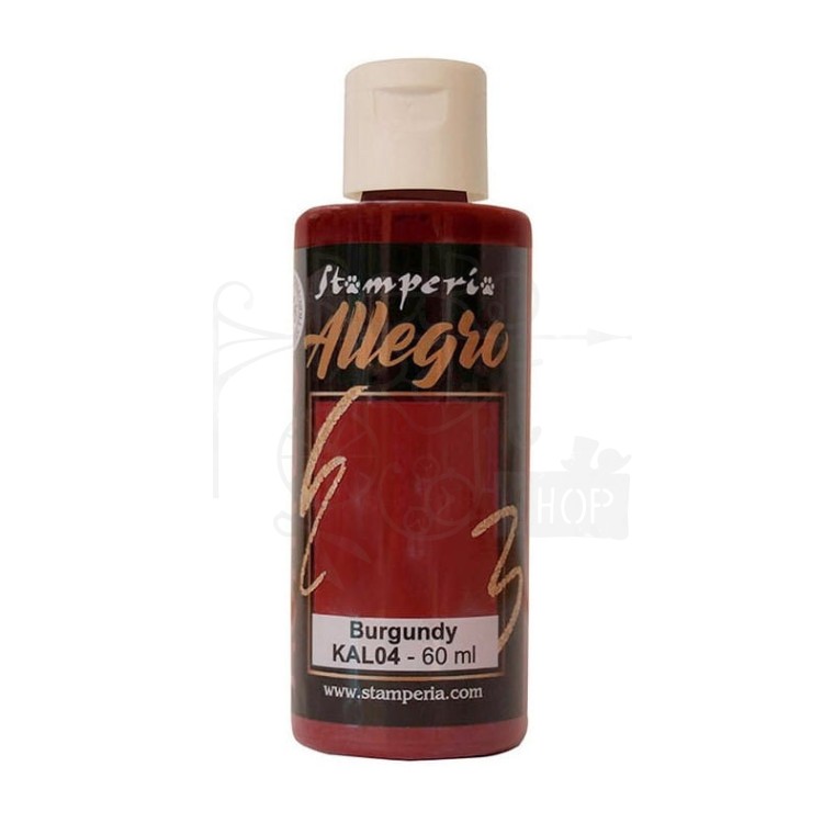 Farba akrylowa Allegro Burgundy bordowy KAL04 Stamperia