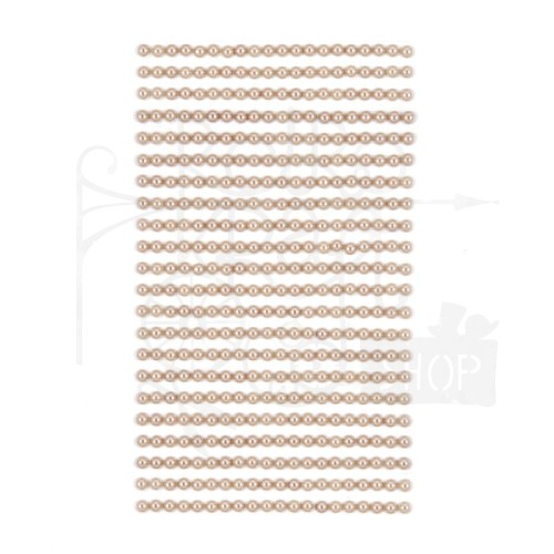 Perełki samoprzylepne 4mm 440 sztuk beige beżowe GRPE-023 dpCraft