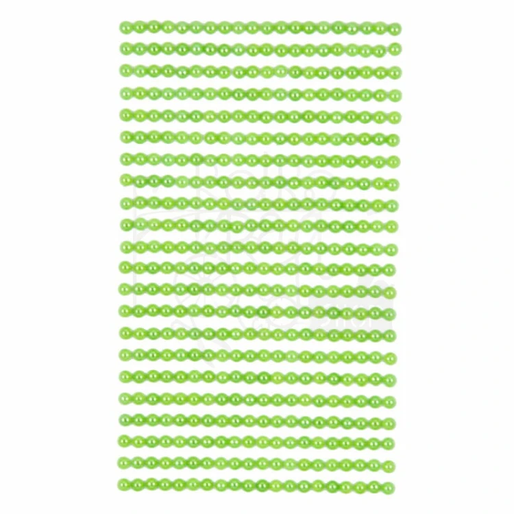 Perełki samoprzylepne 4mm 440 sztuk green zielone GRPE-025 dpCraft