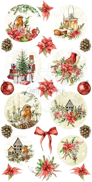 Zestaw etykiet 09 - Christmas Time CC-DIGI-PR09 Craft O'Clock