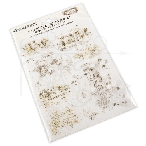 Rub-on transfer 15x20cm Textbook Blends 01 2 arkusze VB37513 49 and Market
