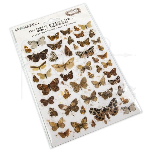 Rub-on transfer 15x20cm Butterflies 01 2 arkusze VB37520 49 and Market