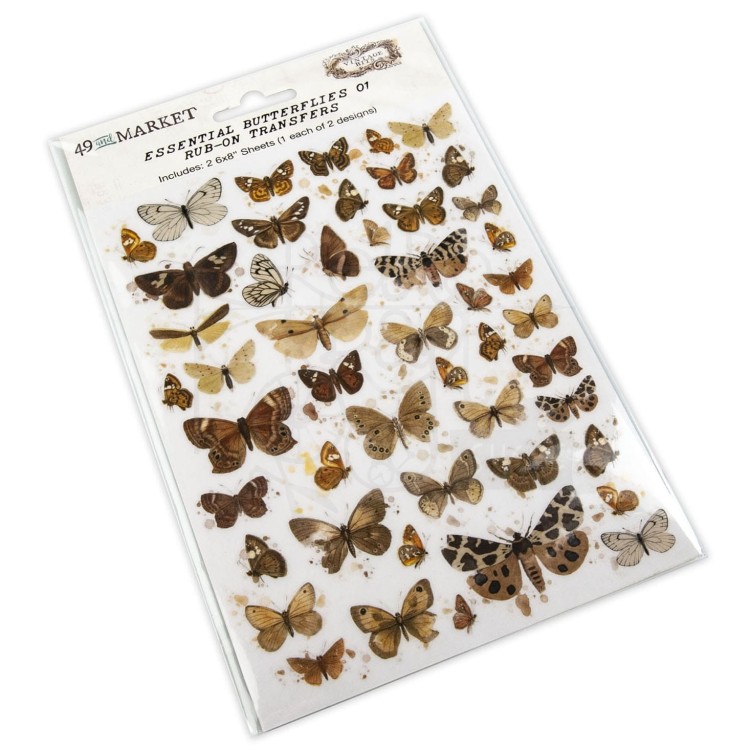 Rub-on transfer 15x20cm Butterflies 01 2 arkusze VB37520 49 and Market