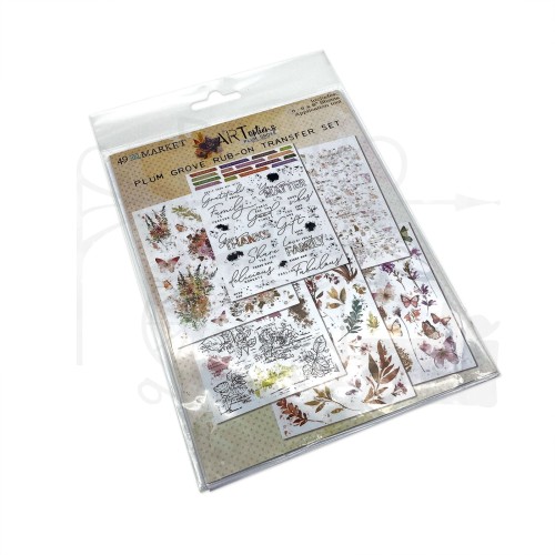 Rub-on transfer 15x20cm ARToptions Plum Grove 6 arkuszy APG38510 49 and Market