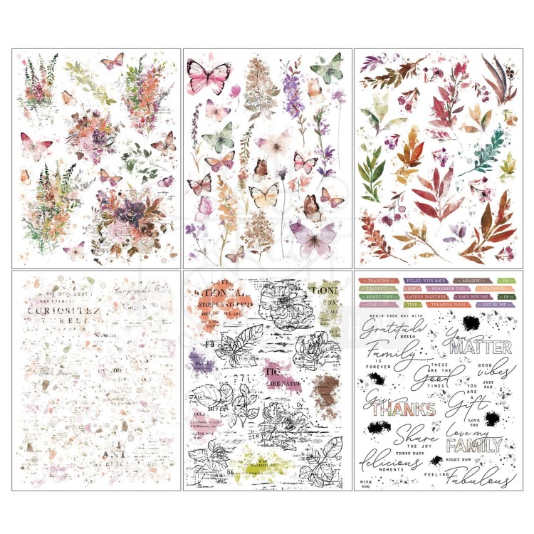 Rub-on transfer 15x20cm ARToptions Plum Grove 6 arkuszy APG38510 49 and Market