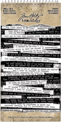 Naklejki Idea-Ology Spiral Bound Sticker Book Snarky TH93704 Tim Holtz