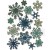Wykrojnik płatki śniegu - Mini Paper Snowflakes by Tim Holtz - Thinlits 661599 Tim Holtz