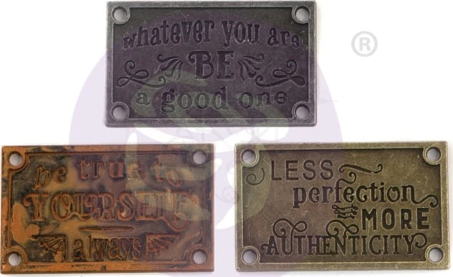 Ozdoba metalowa Mechanicals Metal Embellishments Old Plates 967123 Prima