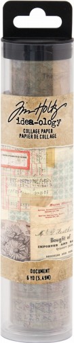 Idea-Ology Collage Paper Document 15cmx5.5m TH93951 Tim Holtz