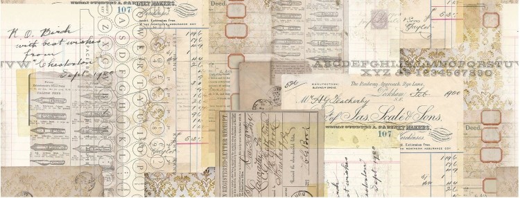 Idea-Ology Collage Paper Typography 15cmx5.5m TH93952 Tim Holtz