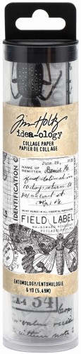 Idea-Ology Collage Paper Entomology 15cmx5.5m TH94120 Tim Holtz