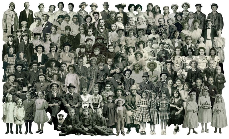 Portrety vintage Idea-Ology Paper Dolls Groups 50szt TH94137 Tim Holtz
