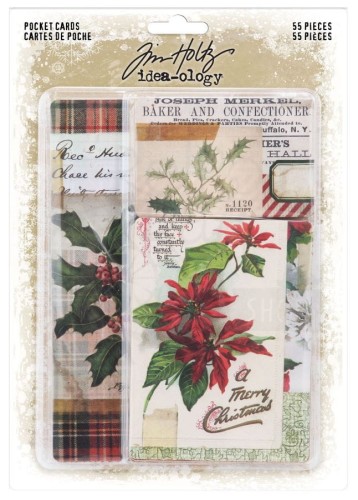 Idea-Ology Pocket Cards Christmas 55szt TH94190 Tim Holtz