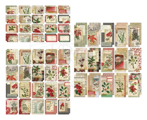 Idea-Ology Pocket Cards Christmas 55szt TH94190 Tim Holtz