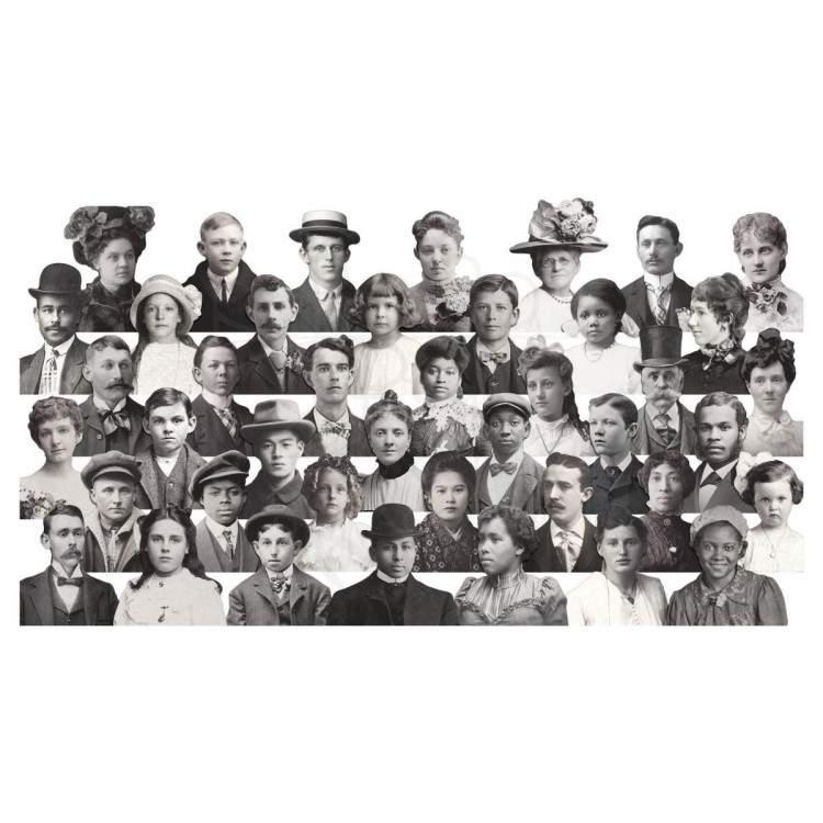Portrety vintage Idea-Ology Paper Dolls Portraits 42szt TH94233 Tim Holtz