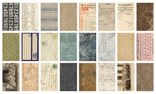 Ozdoby papierowe Idea-Ology Backdrops Double-Sided Cardstock Volume #3 24szt TH94247 Tim Holtz