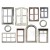 Ozdoby tekturowe okna Idea-Ology Baseboard Frames Window 10szt TH94248 Tim Holtz