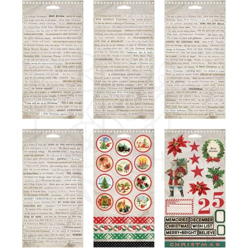 Naklejki Idea-Ology Spiral Bound Sticker Book Christmas TH94294 Tim Holtz