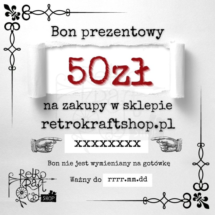 Bon prezentowy o wartości 50zł - elektroniczny