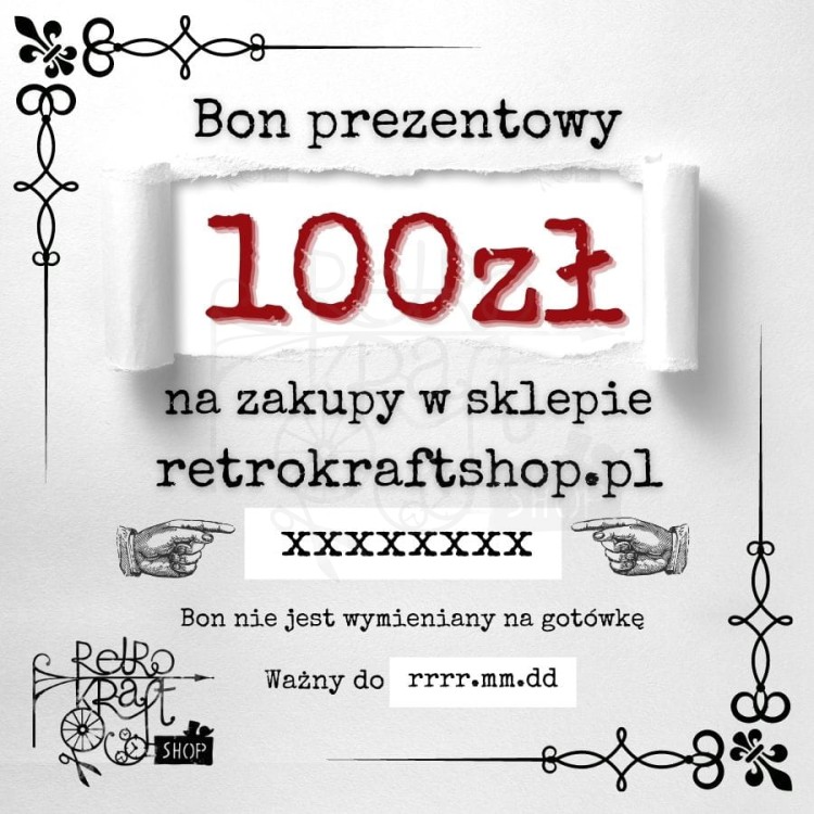 Bon prezentowy o wartości 100zł - elektroniczny