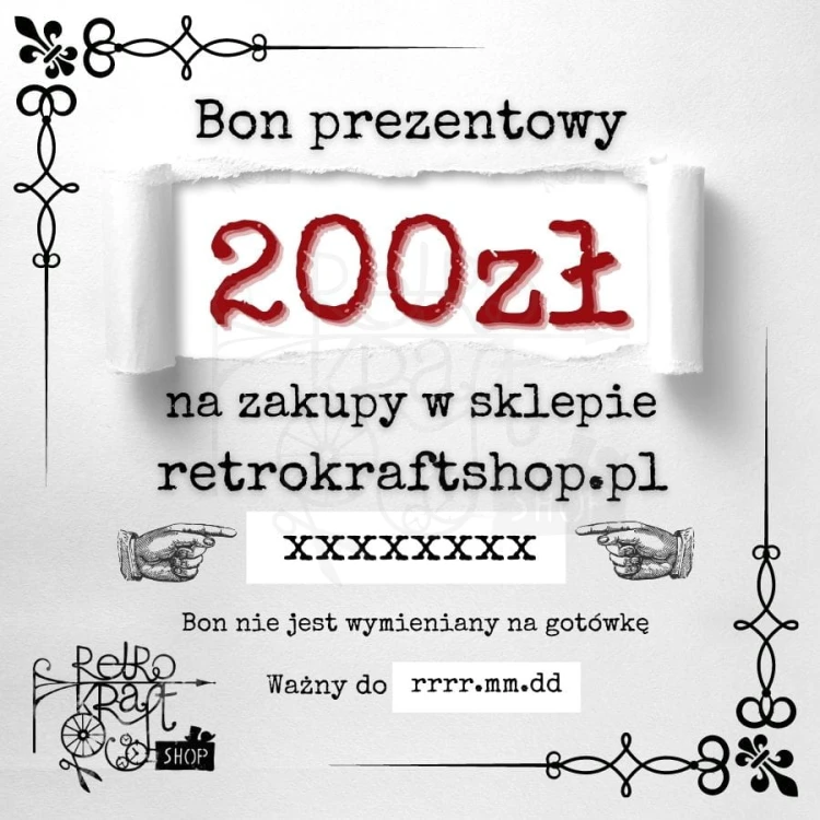 Bon prezentowy o wartości 200zł - elektroniczny