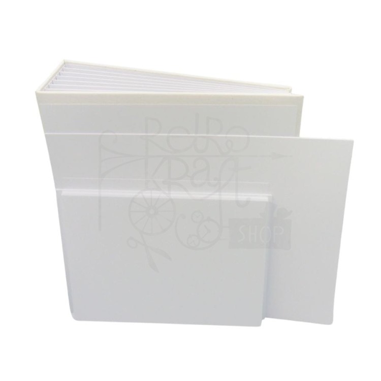 Album Bazyl 200x200mm biały z dodatkowymi kartami