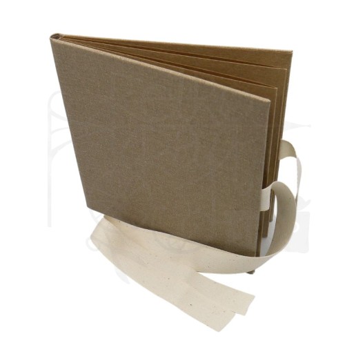 Album harmonijka 155x155 kraft w okładce z wiązaniem
