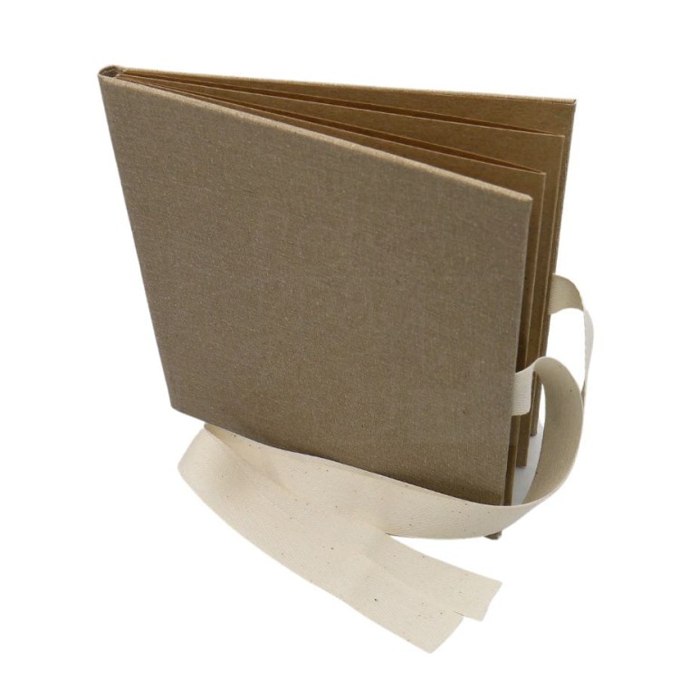 Album harmonijka 155x155 kraft w okładce z wiązaniem