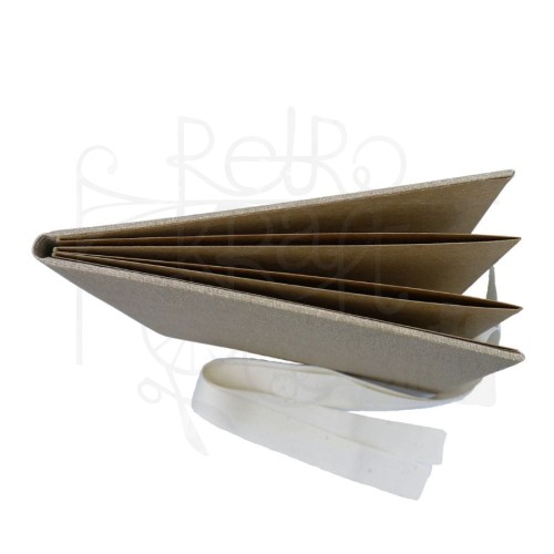 Album harmonijka 155x155 kraft w okładce z wiązaniem