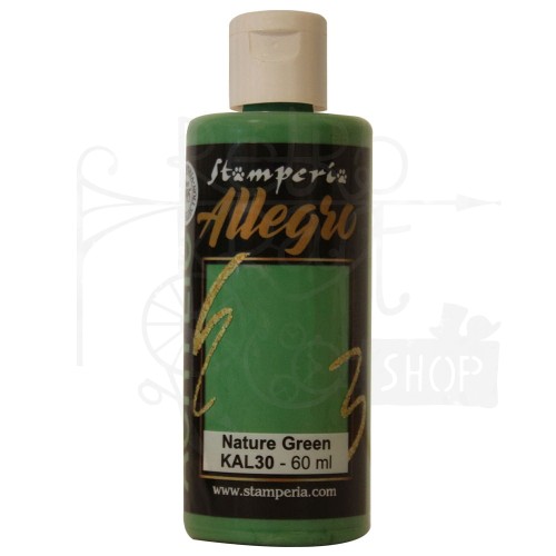 Farba akrylowa Allegro Nature Green zielony naturalny 60ml KAL30 Stamperia