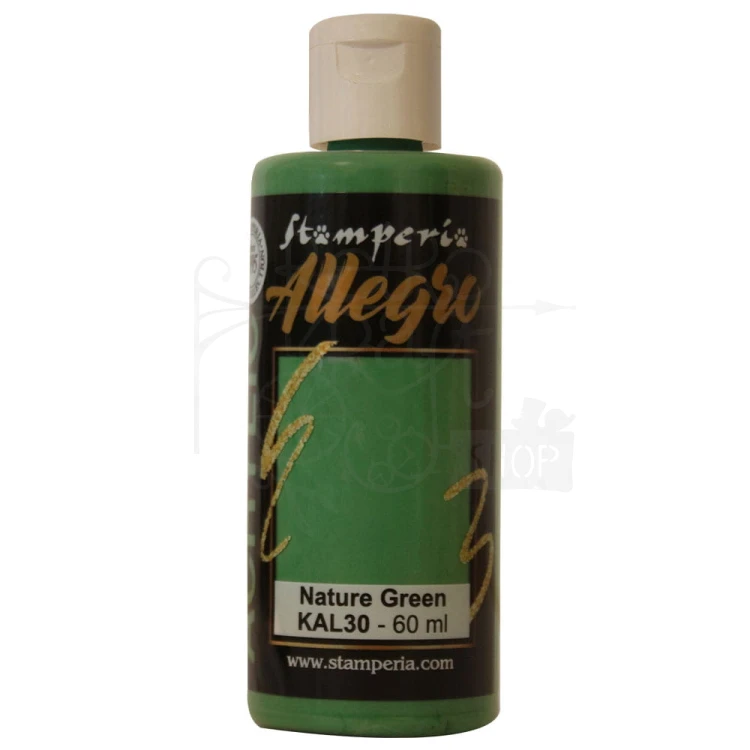 Farba akrylowa Allegro Nature Green zielony naturalny 60ml KAL30 Stamperia