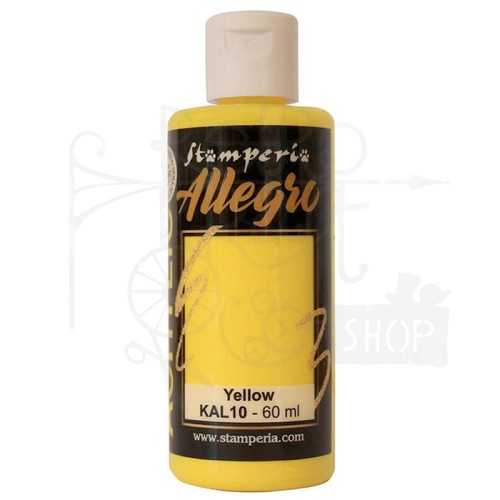 Farba akrylowa Allegro Yellow żółty 60ml KAL10 Stamperia