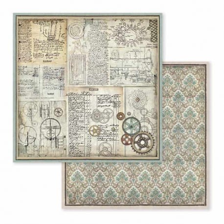 Papier 30x30 Voyages Fantastiques Gears Trybiki SBB598 Stamperia
