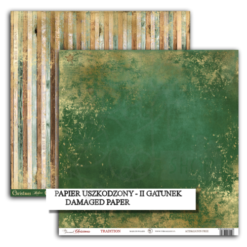 Papier 30x30 Art Journal Christmas - Tradition - UHK Gallery - uszkodzony - II gatunek