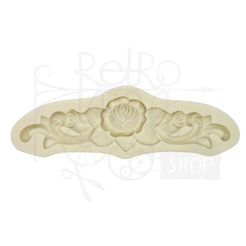 Foremka silikonowa różany ornament 13.5x4cm 2754690593 Pentart