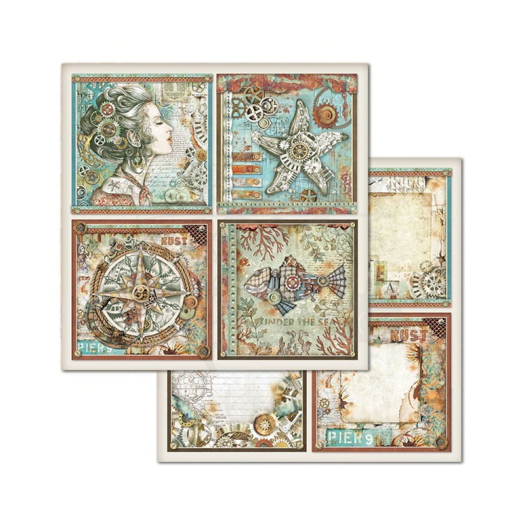 Zestaw papierów 20x20 Sea World SBBS13 Stamperia