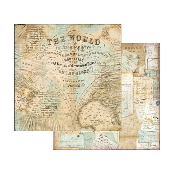 Zestaw papierów 20x20 Around the World SBBS12 Stamperia