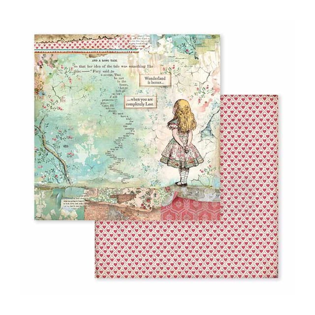 Zestaw papierów 20x20 Alice SBBS01 Stamperia